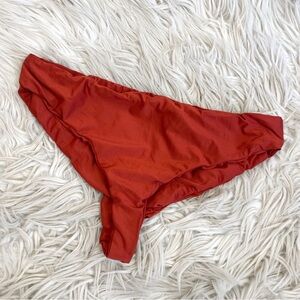 Novella Royale Brick Red Satin Bikini Bottoms